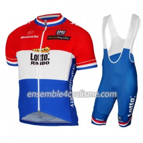 Tenue Maillot + Cuissard à Bretelles 2017 LottoNL-Jumbo Championnats de Pays-Bas